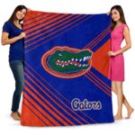florida gators diagonal stripes blue blanket best selling