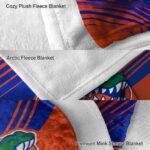 florida gators diagonal stripes blue blanket best selling