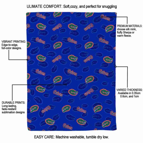 florida gators diehard fans blue blanket new arrival