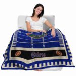 florida gators football field blue blanket best selling