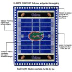florida gators football field blue blanket best selling