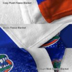 florida gators gradient dots blue blanket best selling