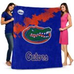 florida gators grunge texture blue blanket fashion forward