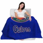 florida gators grunge texture blue blanket latest model