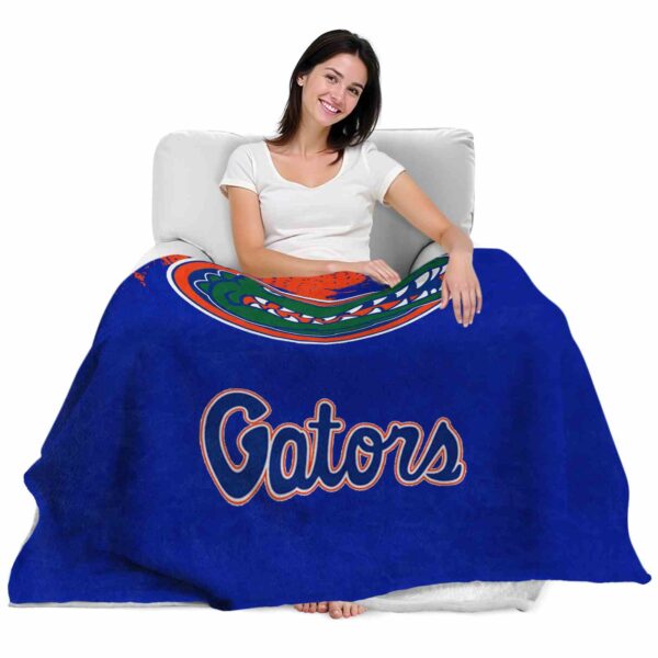 florida gators grunge texture blue blanket latest model