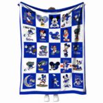 florida gators mickey minnie blue white blanket best selling