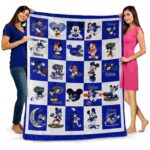 florida gators mickey minnie blue white blanket fashion forward