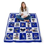 florida gators mickey minnie blue white blanket high quality