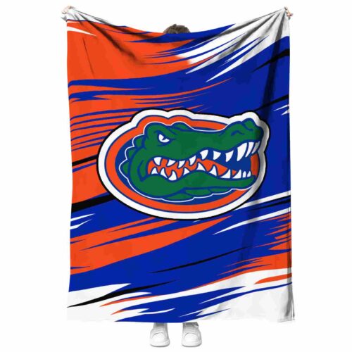 florida gators paint streaks blue white blanket best selling