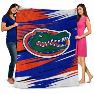 florida gators paint streaks blue white blanket fashion forward