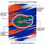florida gators paint streaks blue white blanket new arrival