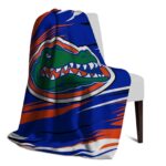 florida gators paint streaks blue white blanket top rated