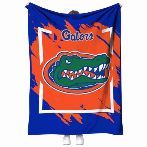 florida gators splatter effect blue blanket best selling