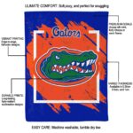 florida gators splatter effect blue blanket best selling