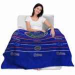 florida gators striped pattern blue blanket best selling