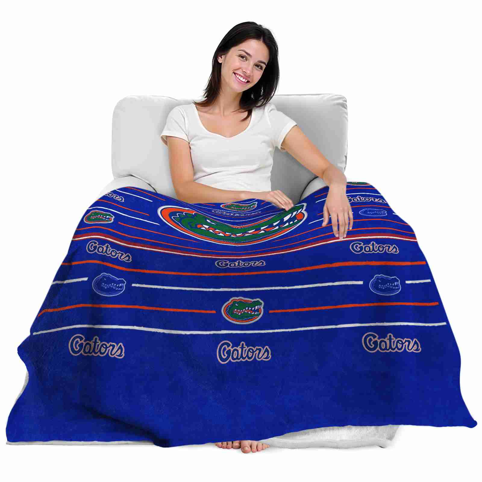 florida gators striped pattern blue blanket latest model florida gators striped pattern blue blanket latest model