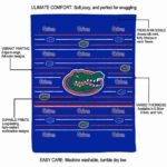 florida gators striped pattern blue blanket best selling
