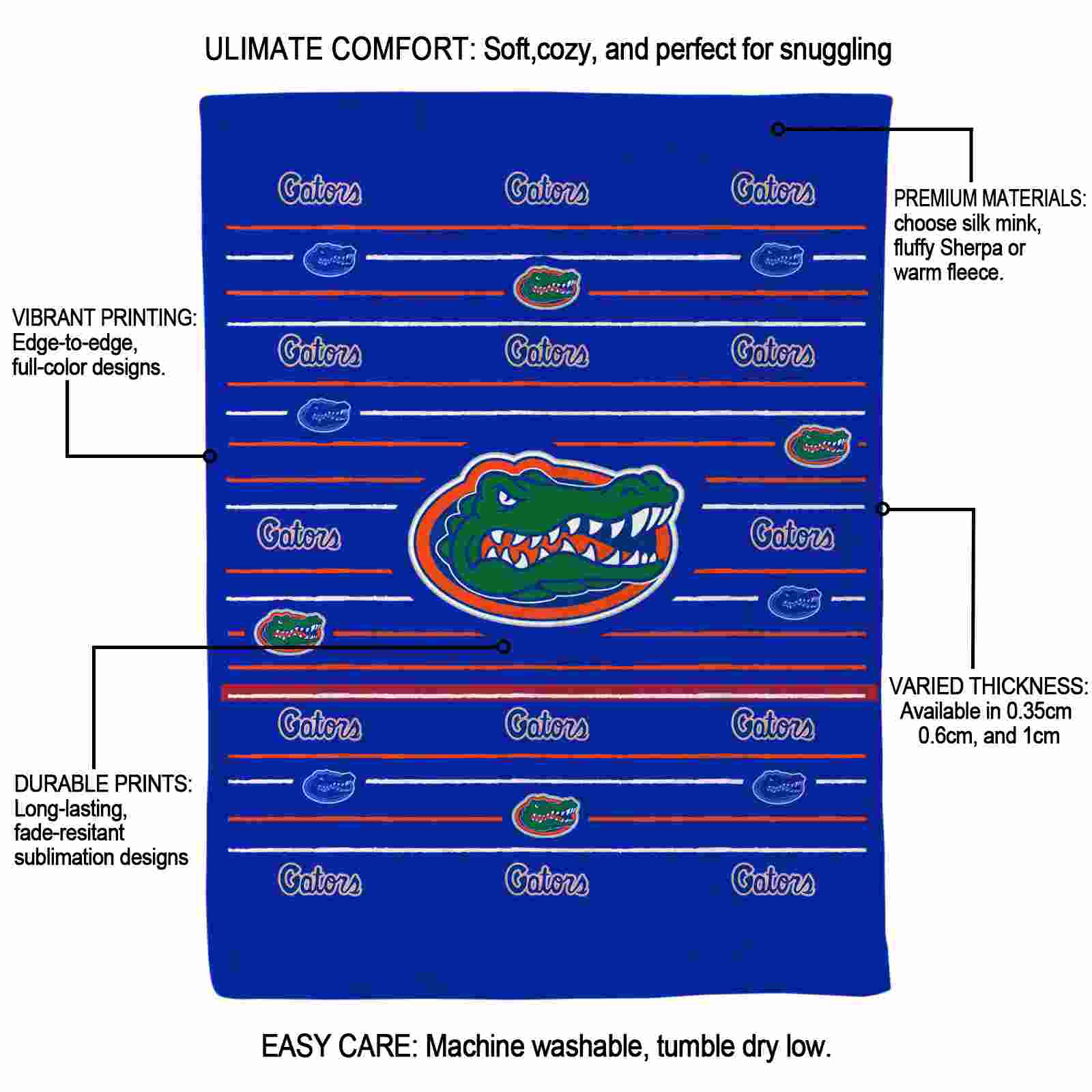 florida gators striped pattern blue blanket new arrival florida gators striped pattern blue blanket new arrival