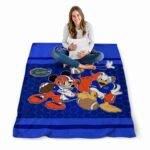 florida gators three musketeers blue blanket high quality
