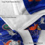 florida gators three musketeers blue blanket premium grade
