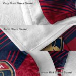 florida panthers diagonal stripes red blanket premium grade