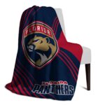 florida panthers diagonal stripes red blanket top rated