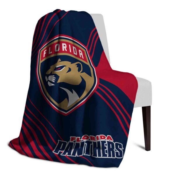 florida panthers diagonal stripes red blanket top rated