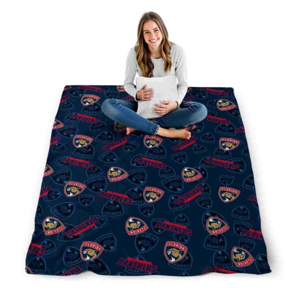 florida panthers diehard fans red blanket high quality