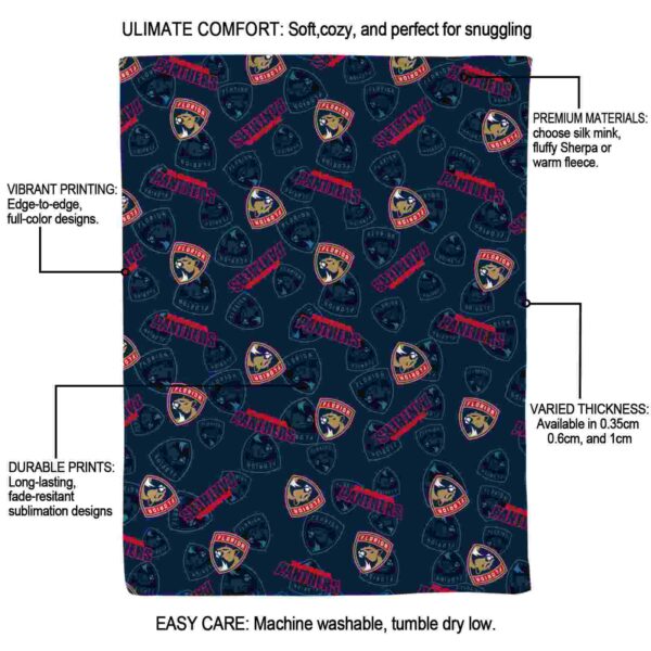 florida panthers diehard fans red blanket new arrival