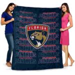 florida panthers fan pride red blanket fashion forward
