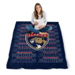 florida panthers fan pride red blanket high quality