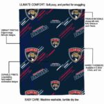 florida panthers fan spirit red blanket best selling
