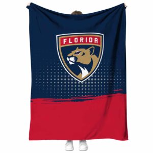 florida panthers gradient dots red blanket best selling