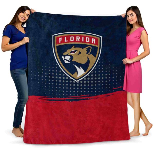 florida panthers gradient dots red blanket fashion forward