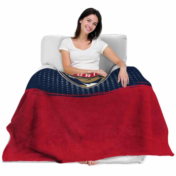 florida panthers gradient dots red blanket latest model