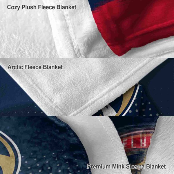 florida panthers gradient dots red blanket premium grade