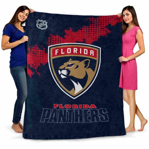florida panthers grunge texture red blanket fashion forward