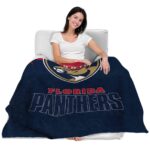 florida panthers grunge texture red blanket best selling