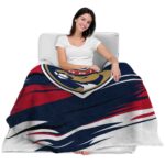 florida panthers paint streaks red white blanket latest model