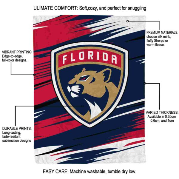 florida panthers paint streaks red white blanket new arrival