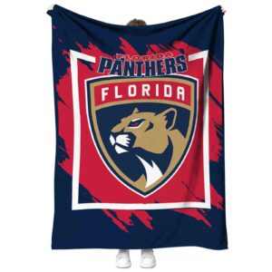 florida panthers splatter effect red blanket best selling