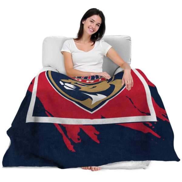 florida panthers splatter effect red blanket latest model