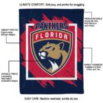 florida panthers splatter effect red blanket new arrival