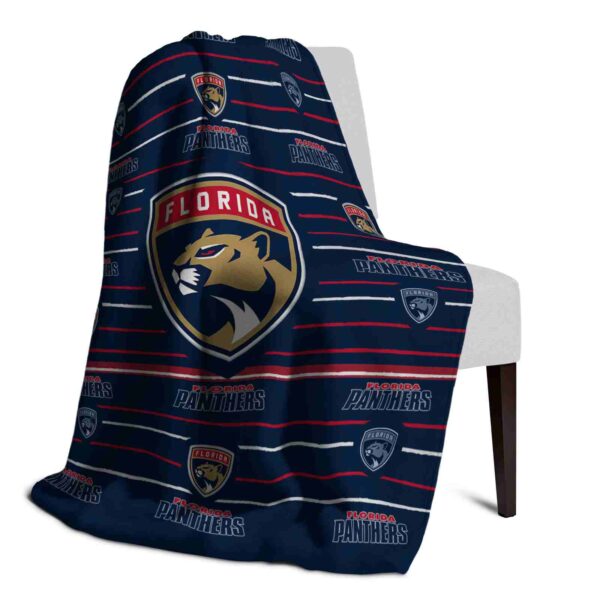 florida panthers striped pattern red blanket top rated