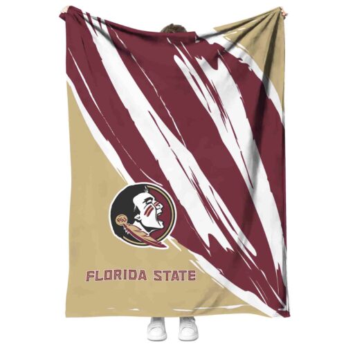 florida state seminoles brushstrokes garnet white blanket best selling