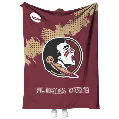 florida state seminoles grunge texture garnet blanket best selling