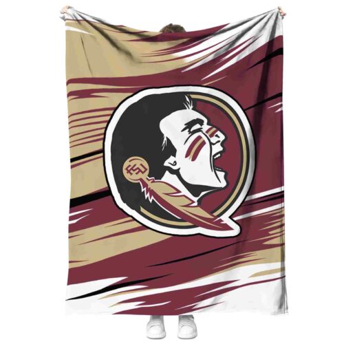 florida state seminoles paint streaks garnet white blanket best selling
