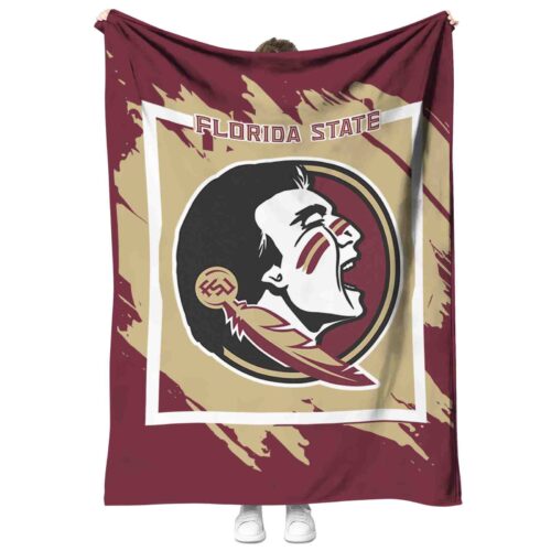 florida state seminoles splatter effect garnet blanket best selling