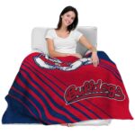 fresno state bulldogs diagonal stripes red blanket latest model