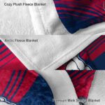 fresno state bulldogs diagonal stripes red blanket premium grade
